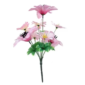 Заказываем в Бийске Цветочная композиция лилий с ромашками 8 голов (2 вида 3+5) 32см 385-464+082