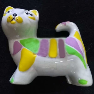 Фотка Сувенир Кошка с пятнами 301 керамика 10см