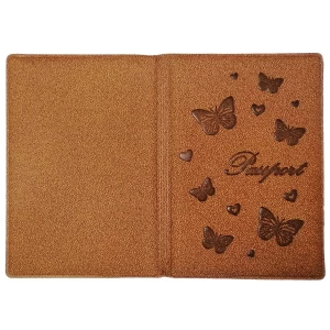 Фото Обложка для паспорта Бабочки бархат