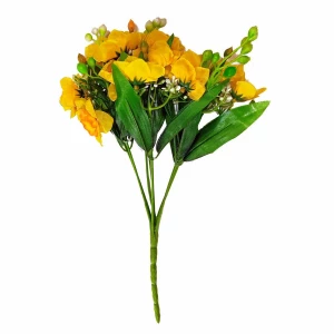 Купить Цветы для декорации 16 нарцисов (белого или оражевого цвета) 7 веток 864-7