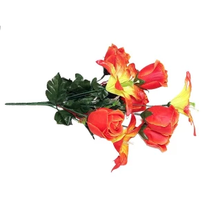 Великие Луки. Продаём Композиция с лилиями и розами 10 голов (4+6) 41см 215-511+732