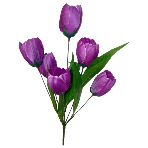 Фотография Букет тюльпанов на 6 голов 34см 254-522