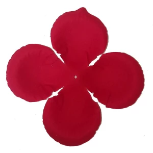 Картинка Заг-ка для розы бархатной YZ-76 красной 2-ой слой 4-кон. круглый 10,3-12см 830шт/кг