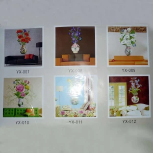 Фотка Наклейка на стену Ваза с цветами YX-001 - YX-012