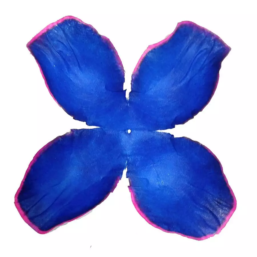 Заг-ка для розы YZ-63 синей с роз.кантом 4-кон. малый узк. 13-16см 824шт/кг фото 1
