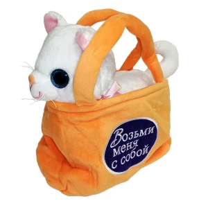 Покупаем с доставкой до Санкт-Петербурга Мягкая игр. сумочка с кошкой "Возьми меня с собой"