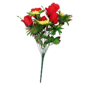 Картинка Букет георгины с розами 11 голов (5+6) 216-650+626 49см