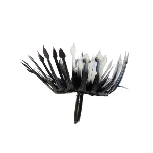 Фотка Добавка тычинка чёрно-белая с ножкой 5см 841шт/кг