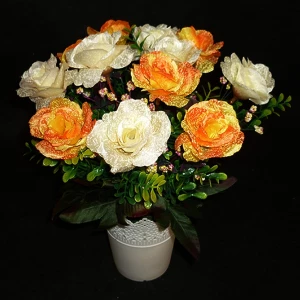 Фотка Букет искусственных роз в горшке 513