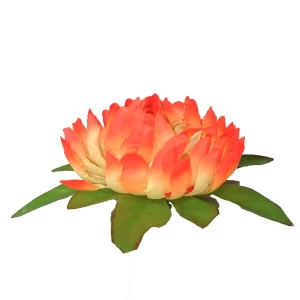 Купить  Головка хризантемы Парсам с листом 6сл 18,5см 442-л081-177-170(240)-172-162 1/30