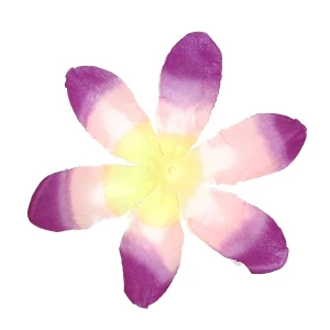 Фотография Заг-ка для розы YZ-3 розовой с фиол.кантом 2-ой сл. 6-кон. 14см 1256шт/кг