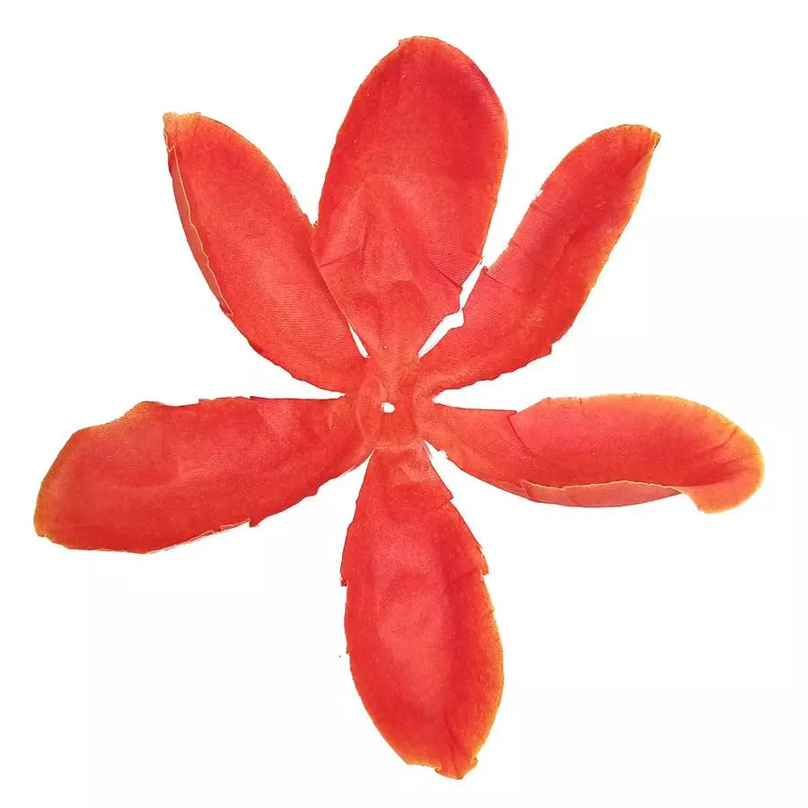 Заг-ка для розы YZ-3 оранжевой с жёлт.кантом 2-ой сл. 6-кон. 14см 1170шт/кг фото 2