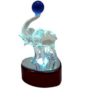 Приобретаем в Норильске Сувенир Слон зеркало в форме сердца 3881 стекло свет 11x6см
