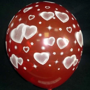 Фото Воздушный шар (32см) Сердечки