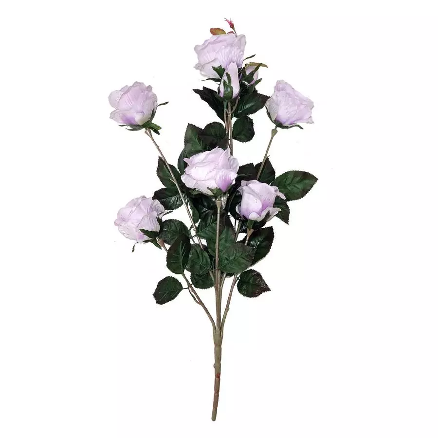 Букет с 7 розами и 2 бутона НЕЖНЫЕ ЦВЕТА 76см фото 8