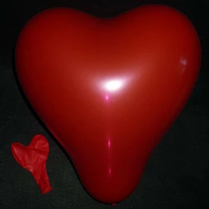 Фотка Воздушный шар (32см) В форме Сердца (оптом - 100 штук)