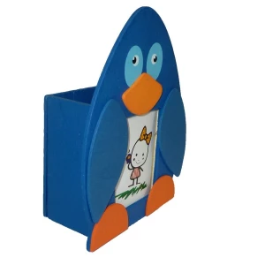 Купить в Архангельске Карандашница Blue Пингвин 14см