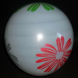Фото Воздушный шар (32см) Цветные цветы (оптом - 100 штук)