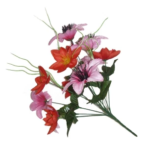 Заказываем в Йошкар-Оле Букет георгинов с лилиями 12 голов (2 вида 6+6) 38см 080-315+464
