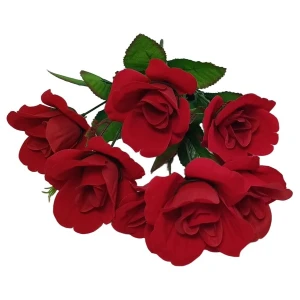 Фото Букет бархатных роз 7 голов 50см 228-926