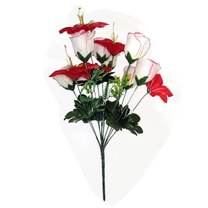 . Продаём Букет клематисы с розами 12 голов (2 вида 5+7) 48см 424-708(710)+732