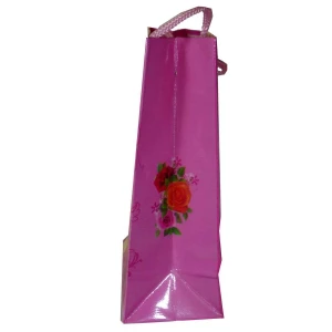 Купить Пакет со шнурком Три цветные розы 12x15см 2012-D-36