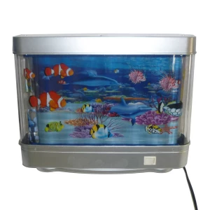 . Продаётся Светильник (ночник) аквариум с рыбками 26см