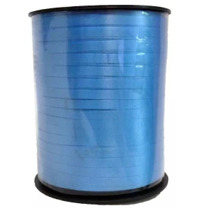 Фотка Лента для шаров Атласная 0,5см Синяя бобина 250м 11х9см