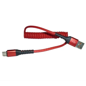 Купить в Великих Луках Кабель USB MicroUSB пружинка цветной