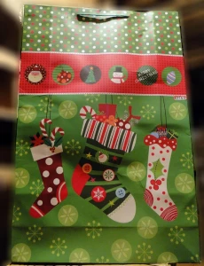 Картинка Пакет подарочный новогодние носки