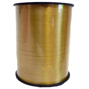 Картинка Лента для шаров Атласная 0,5см Золотая бобина 250м 11х9см