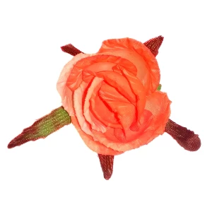 Купить Головка розы Пируза 4сл с листом 9см 371Б-л030-191-173-172 1/28