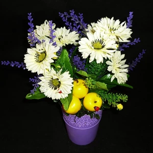 Покупаем по Йошкар-Оле Букет искусственных цветов в горшке 533