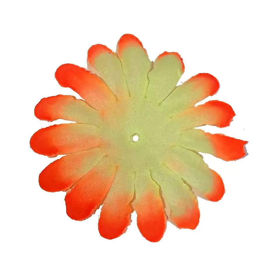 Заг-ка для хризантемы YZ-26 жёлтой с оранж. кантом 1 слой 7,2см 3774шт/кг фото 1