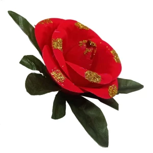 Фото Головка розы Пиппа барх. с листом 4сл 14,5см 1-2 400АБ-л068-201-191-147-107 1/30