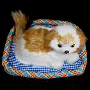 Фотография Мягкая игр. Собака на одеяле храпящая