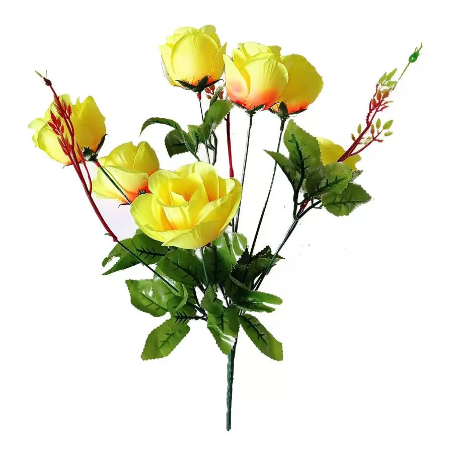 Фотография Букет с розами на 7 голов 40см 225-480
