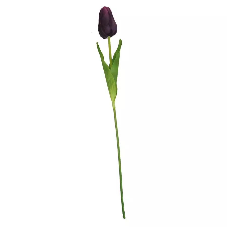 Тюльпан одиночный 6x8,5см с двойным листом 60см фото 10