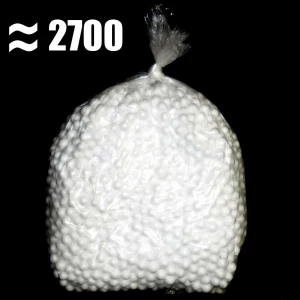 Фото Шар пенопласт 7-10мм белые шарики (1 пакет ~ 2700 штук)