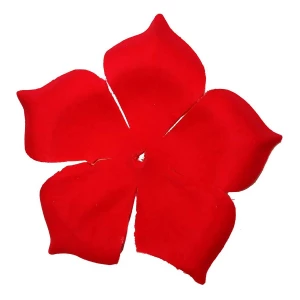 Фотка Заг-ка для розы бархатной YZ-33 красной 2-ой слой треуг. 5-кон. 10,3см 879шт/кг