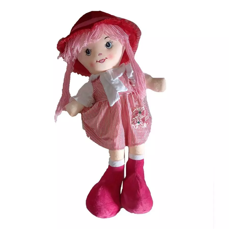Фотография Мягкая игрушка Девочка в платье большая 65см