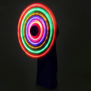 Фото Игрушка светящаяся вентилятор на батарейке в коробке