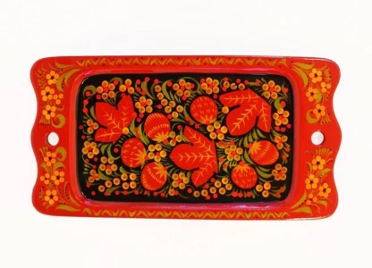 Фотка Сухарница с хохломской росписью "Стандарт" 10022