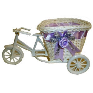 Картинка Велосипед с коляской для топиария