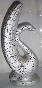 Фотка Сувенир Лебедь серебрянный большой 960 26см