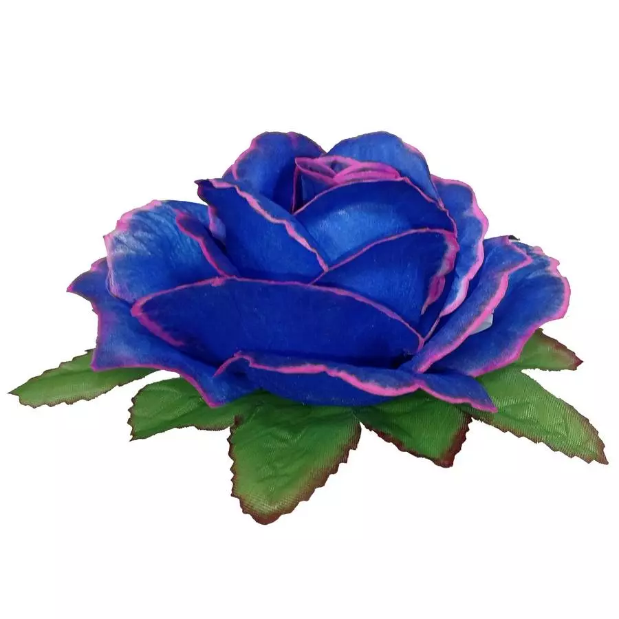 Головка розы с листом 5сл 17см 1-1-2 466АБВ-л084-204-191-172 1/14 фото 4