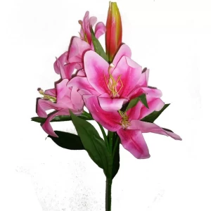 Покупаем с доставкой до Санкт-Петербурга Интерьерные цветы Лилии 90см (3 штуки) 880-2