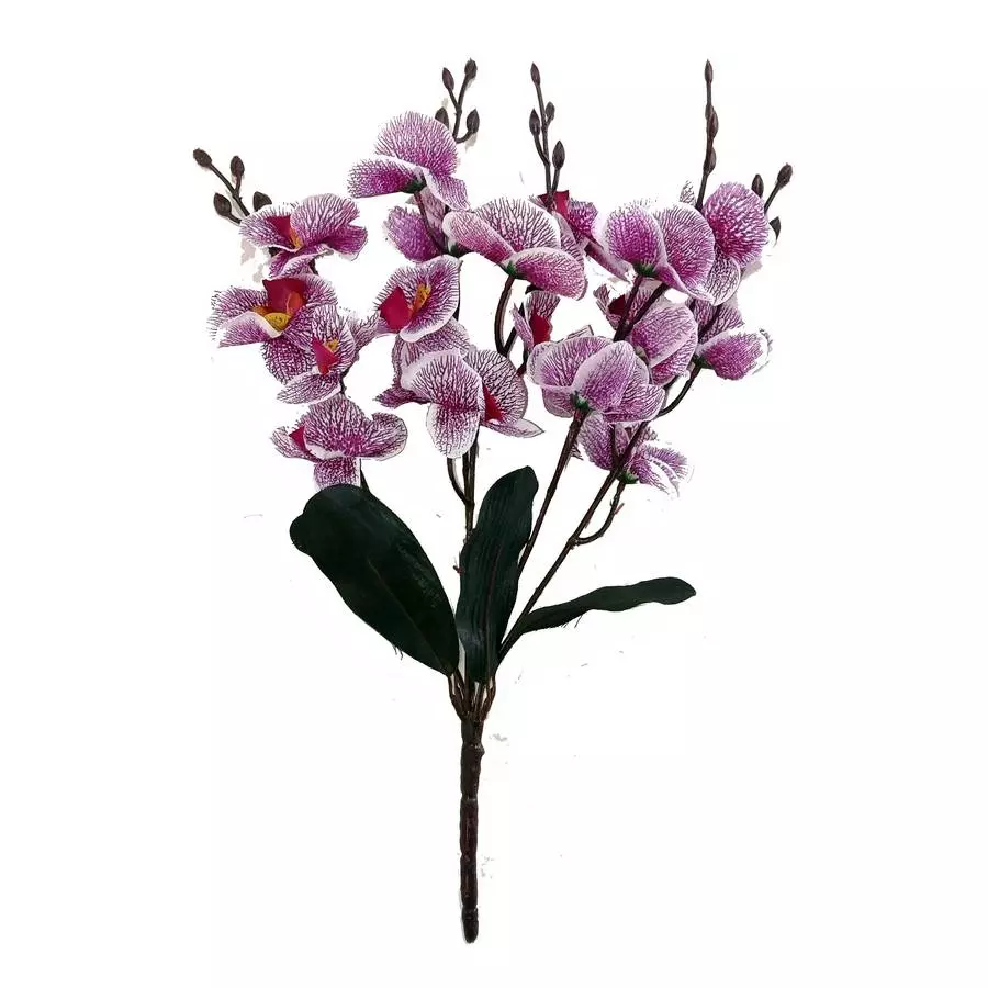 Букет 5 веток орхидеи (20 головок) 46см фото 5