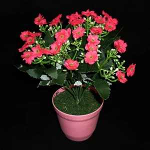 Фото Букет искусственных цветов в горшке 527