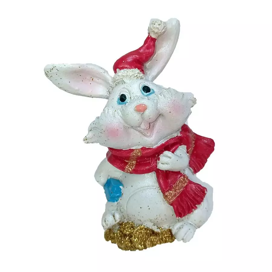 Сувенир Кролик в шарфе 2617 1/4 фото 1